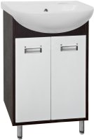 Тумба под раковину Style Line Эко Стиль W 9 Ладога 50 Белая Венге