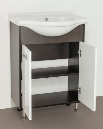 Тумба под раковину Style Line Эко Стиль W 9 Ладога 50 Белая Венге 