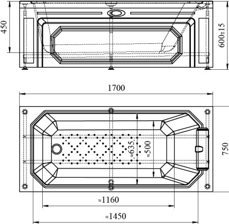 Акриловая ванна Radomir Уэльс 