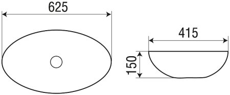 Раковина-чаша WeltWasser Elbach 3077 62 10000004564 Белый глянец 