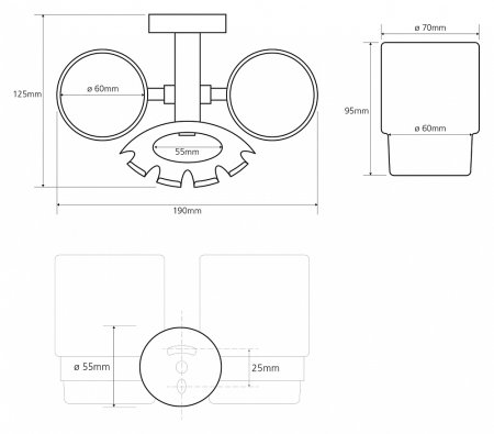 Стакан Bemeta Omega 104110042 