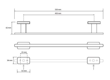 Полотенцедержатель Bemeta Niki 153104042 хром 