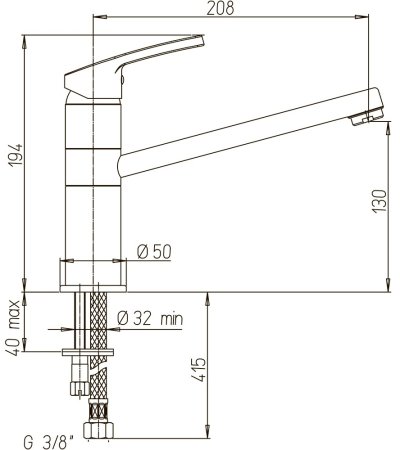 Смеситель для кухни Paini Miura MRCR573GMLMKM Хром 