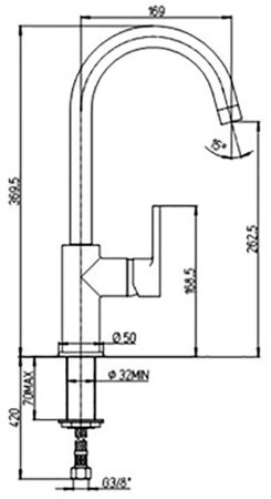 Смеситель для кухни Paini Arena 92CR572LLFTKM Хром 