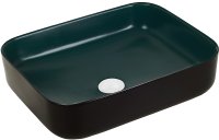 Раковина-чаша WeltWasser Elbach M2195 BDG 50 10000005750 Черная Темно-зеленая