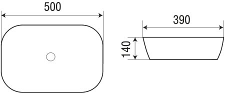 Раковина-чаша WeltWasser Elbach M2195 BDG 50 10000005750 Черная Темно-зеленая 