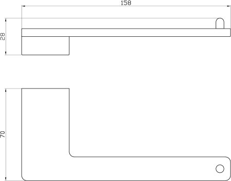 Держатель для туалетной бумаги без крышки WONZON & WOGHAND, Черный (WW-9116-BL) 