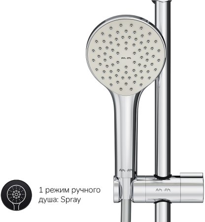 Душевая система AM.PM Gem F0790510 с термостатом Хром 