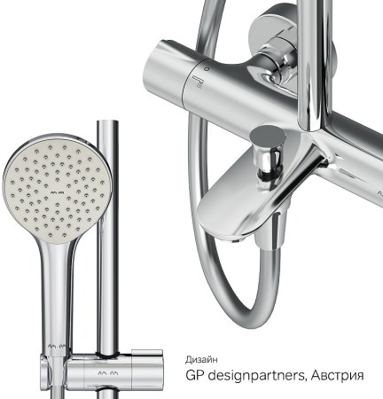 Душевая система AM.PM Gem F0790510 с термостатом Хром 