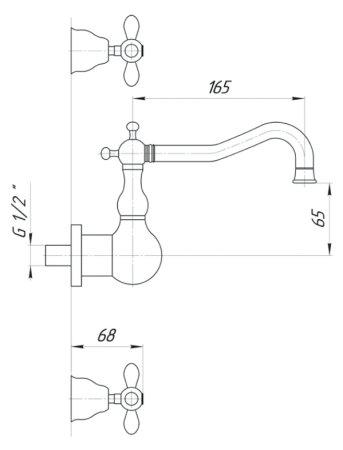 Смеситель Migliore Princeton Plus ML.PRP-8070 Do для раковины 