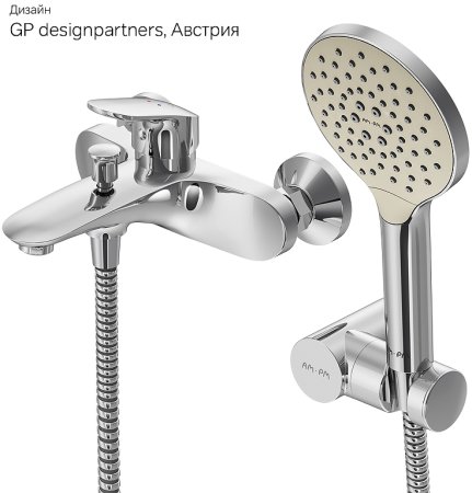 Смеситель для ванны AM.PM Like F8015000 Хром 