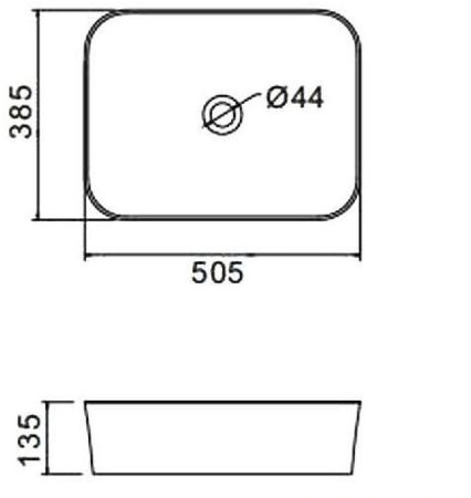 Раковина-чаша Gappo 50 GT401 Белая 