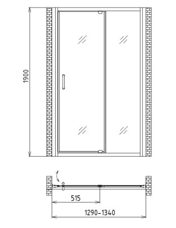 Душевая дверь Gemy Sunny Bay S28191D 