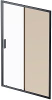 Душевая дверь AM.PM Gem 140 W90G-140-1-195BBr профиль Черный матовый стекло бронзовое-прозрачное Душевая дверь AM.PM Gem 140 W90G-140-1-195BBr профиль Черный матовый стекло бронзовое-прозрачное
