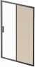 Душевая дверь AM.PM Gem 140 W90G-140-1-195BBr профиль Черный матовый стекло бронзовое-прозрачное 