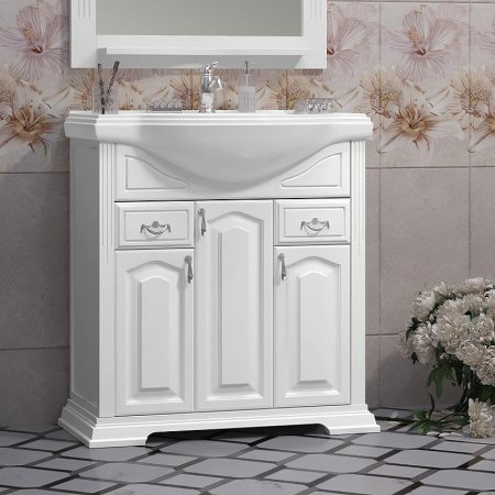 Тумба под раковину Opadiris Риспекто 80 00-00006024 Белая матовая 