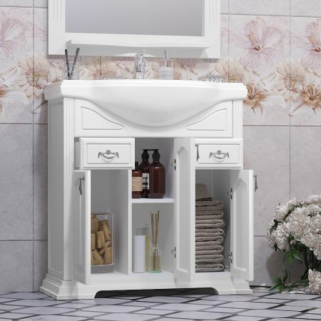 Тумба под раковину Opadiris Риспекто 80 00-00006024 Белая матовая 