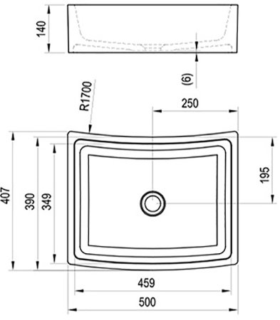 Раковина-чаша Ravak Formy 02 50 XJM01250000 Белая 