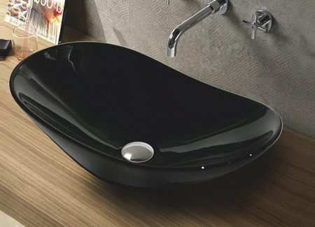 Раковина-чаша CeramaLux 60 7811АВ Черная глянцевая 
