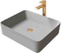 Раковина-чаша Grossman 48 GR-3016GM Серая матовая