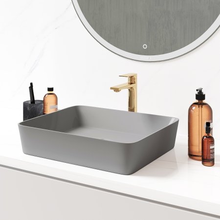 Раковина-чаша Grossman 48 GR-3016GM Серая матовая 