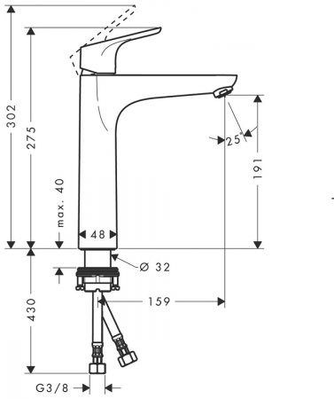Смеситель для раковины Hansgrohe Focus 31518000 Хром 
