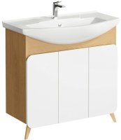 Тумба под раковину Aqwella Basic 85 BAS0108DZ Дуб золотой