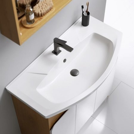 Тумба под раковину Aqwella Basic 85 BAS0108DZ Дуб золотой 