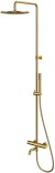 Душевая система Whitecross Y brushed gold Y1234GLB с термостатом Брашированное золото 