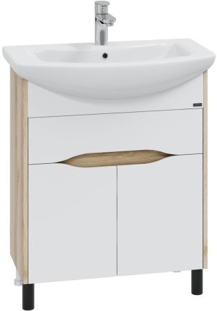 Тумба Санта Сатурн 70 1 ящик дуб австрийский с умывальником Балтика 70 