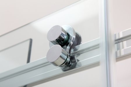 Душевой уголок Black&White Stellar Wind S208 80х100 2088010 профиль Серебристый хром стекло прозрачное 