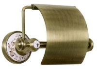 Держатель туалетной бумаги Boheme Provanse 10801 с крышкой Бронза