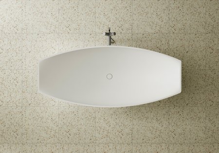 Ванна из искусственного камня ABBER Stein AS9610 белая матовая 