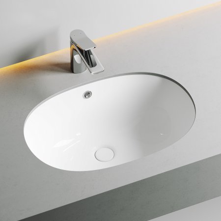 Мебельная раковина Ceramica Nova Element CN6044 встраиваемая белая 