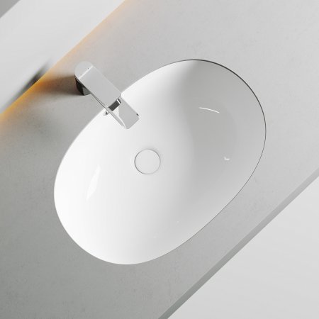 Мебельная раковина Ceramica Nova Element CN6044 встраиваемая белая 