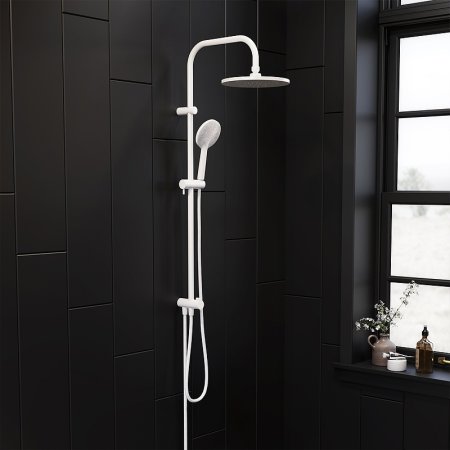 Душевая система Damixa Jupiter 977000200 Белая матовая 