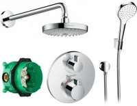 Душевая система Hansgrohe Croma Select S 27295000 с термостатом Хром
