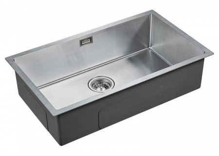 Мойка кухонная Paulmark Koher PM807444-BS брашированная нержавеющая сталь 