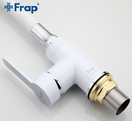Смеситель для кухни Frap H41 F4041 Белый Хром 