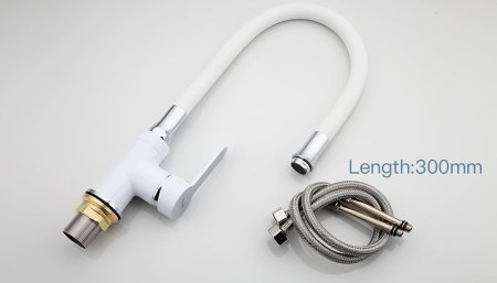 Смеситель для кухни Frap H41 F4041 Белый Хром 