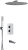 Душевая система WasserKRAFT A178644 Thermo с термостатом Хром 