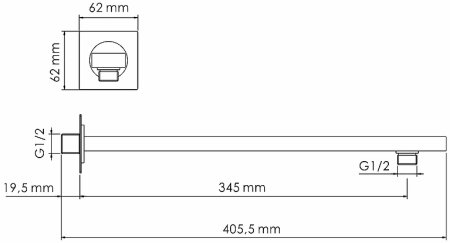 Душевая система WasserKRAFT A178644 Thermo с термостатом Хром 