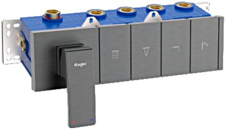 Смеситель для душа Raglo R02.274.09, графит 