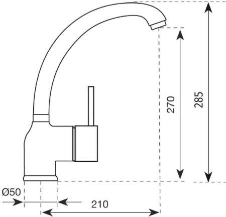 Смеситель для кухни Paini Cox 78CR572D599TKM Хром 