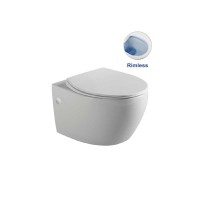 Унитаз подвесной Vincea INTERO VT1-21 безободковый, белый Унитаз подвесной Vincea INTERO VT1-21 безободковый, белый