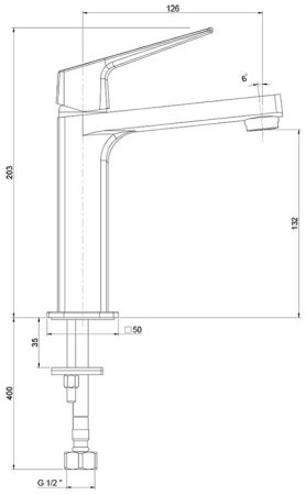 Смеситель для раковины Paini Bari RTCR205 Хром 