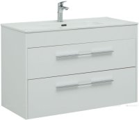 Тумба с раковиной Aquanet Августа (Flat) 100 белый