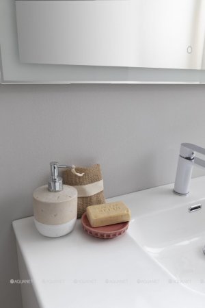 Тумба с раковиной Aquanet Августа (Flat) 100 белый 