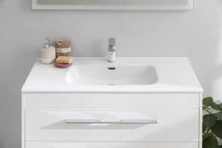 Тумба с раковиной Aquanet Августа (Flat) 100 белый 