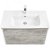 Тумба под раковину Roca Ronda 80 ZRU9303004 подвесная Бетон Белый матовый 